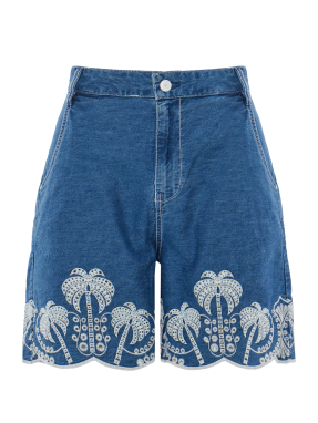 ΓΥΝΑΙΚΕΙΟ DENIM SHORTS | Μπλε 28