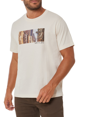 ΑΝΔΡΙΚΟ T-SHIRT | Εκρού G0130 XXL