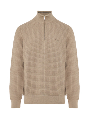 ΑΝΔΡΙΚΟ ΠΟΥΛΟΒΕΡ HALF-ZIP | Μπεζ G0251 L
