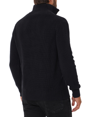 ΑΝΔΡΙΚΟ HALF-ZIP ΠΟΥΛΟΒΕΡ | Μαύρο L