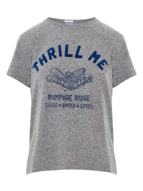 ΓΥΝΑΙΚΕΙΟ T-SHIRT THE BOXY GOODIE GOODIE | Γκρι THM M