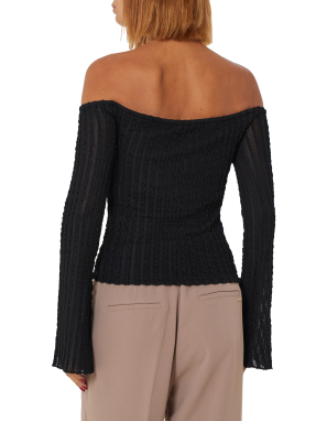 ΓΥΝΑΙΚΕΙΑ OFF SHOULDER ΜΠΛΟΥΖΑ | Μαύρο S