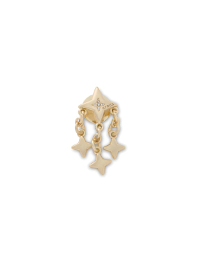 JIBBITZ™ CHARMS GOLD AND STAR DANGLE | Πολύχρωμο UNIQUE ONE SIZE