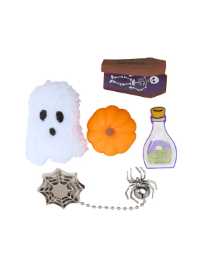JIBBITZ™ CHARMS SPOOKY HALLOWEEN 5 PACK | Πολύχρωμο UNIQUE ONE SIZE
