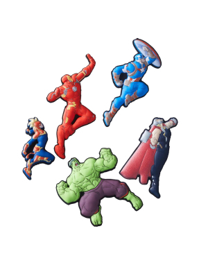 JIBBITZ™ CHARMS AVENGERS HEROES 5PCK | Πολύχρωμο UNIQUE ONE SIZE