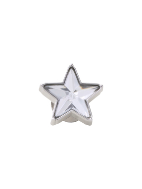 JIBBITZ™ CHARMS SILVER GEM SPARKLE STAR | Πολύχρωμο UNIQUE ONE SIZE