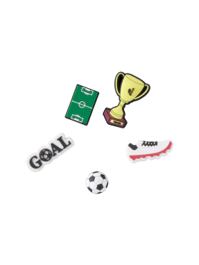 JIBBITZ™ CHARMS SOCCER STAR 5 PACK | Πολύχρωμο UNIQUE ONE SIZE