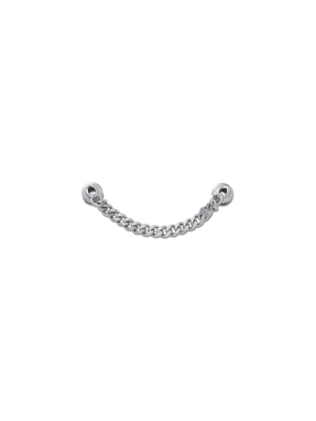 JIBBITZ™ CHARMS SILVER FLAT CURB CHAIN | Πολύχρωμο UNIQUE ONE SIZE