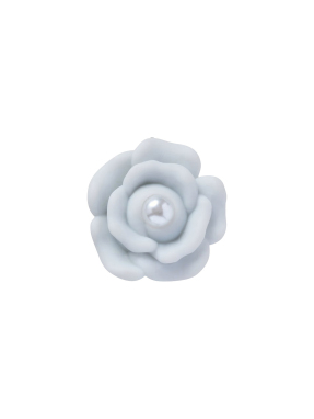 JIBBITZ™ CHARMS PURPLE FLOWER WITH SMT PEARL | Πολύχρωμο UNIQUE ONE SIZE