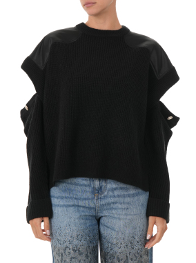 ΓΥΝΑΙΚΕΙΟ CUT-OUT ΦΟΥΤΕΡ | Μαύρο S