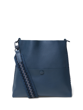 ΓΥΝΑΙΚΕΙΑ ΔΕΡΜΑΤΙΝΗ ΤΣΑΝΤΑ ΧΙΑΣΤΙ LIMA SLIM MESSENGER | Μπλε