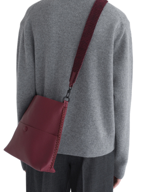 ΓΥΝΑΙΚΕΙΑ ΔΕΡΜΑΤΙΝΗ ΤΣΑΝΤΑ ΧΙΑΣΤΙ BARQUE SLIM MESSENGER | Μπορντό