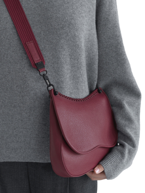 ΓΥΝΑΙΚΕΙΑ ΔΕΡΜΑΤΙΝΗ ΤΣΑΝΤΑ ΧΙΑΣΤΙ MEDIUM SADDLE | Μπορντό