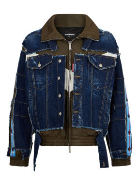 ΑΝΔΡΙΚΟ DENIM JACKET DARK AVIATOR HYBRID | Μπλε Σκούρο IT 52
