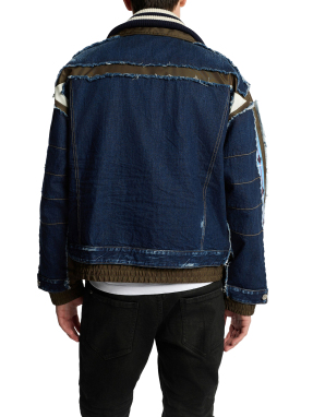 ΑΝΔΡΙΚΟ DENIM JACKET DARK AVIATOR HYBRID | Μπλε Σκούρο IT 52
