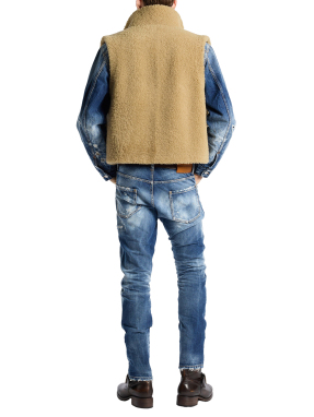 ΑΝΔΡΙΚΟ DENIM ΠΑΝΤΕΛΟΝΙ BRANDO CLASSIC TEDDY | Μπλε Σκούρο IT 54