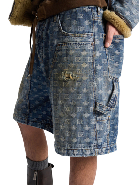 ΑΝΔΡΙΚΟ DENIM ΣΟΡΤΣ DIRTY WASH | Μπλε Σκούρο IT 52