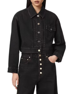 ΓΥΝΑΙΚΕΙΟ DENIM JACKET BLINK CROPPED | Καφέ Σκούρο OVERDYED BROWN M
