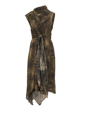 MIDI ΦΟΡΕΜΑ PERSIA | Λαδί BLIXA KHAKI GREEN UK 8