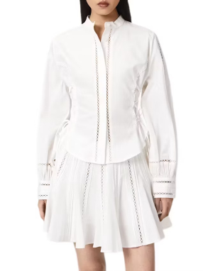 ΓΥΝΑΙΚΕΙΟ ΠΟΥΚΑΜΙΣΟ FRANCES | Λευκό OPTIC WHITE UK 8
