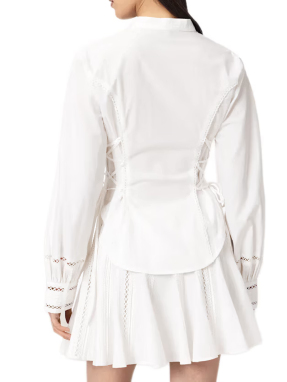ΓΥΝΑΙΚΕΙΟ ΠΟΥΚΑΜΙΣΟ FRANCES | Λευκό OPTIC WHITE UK 8