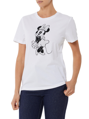 ΓΥΝΑΙΚΕΙΟ T-SHIRT ΜΕ ΤΥΠΩΜΑ | Λευκό LJ0/L9450 S