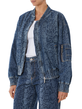 ΓΥΝΑΙΚΕΙΟ BOMBER JACKET | Μπλε Σκούρο S