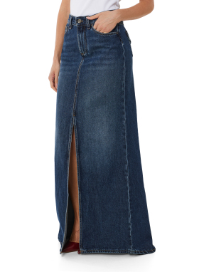 ΜΑΞΙ DENIM ΦΟΥΣΤΑ | Μπλε Σκούρο 26