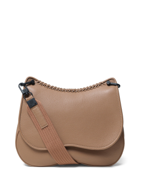 ΓΥΝΑΙΚΕΙΑ ΔΕΡΜΑΤΙΝΗ ΤΣΑΝΤΑ ΧΙΑΣΤΙ MEDIUM SADDLE | Camel