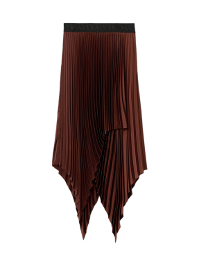 MIDI ΦΟΥΣΤΑ ELISA PLEATED | Μπορντό BURGUNDY RED UK 8