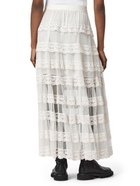 ΜΑΞΙ ΦΟΥΣΤΑ MAGGIE | Λευκό CHALK WHITE UK 8