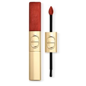 LIMITED-EDITION ROUGE DIOR FOREVER LIQUID SEQUIN LIPSTICK AND GLOSS DUO, GLITTER OR SHINE FINISH | 5ml 747 Flame