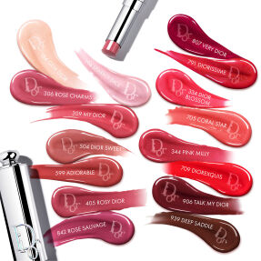 DIOR ADDICT GLASS LIPSTICK REFILL ULTRA-SHINE AND HYDRATING LIP GLOSS STICK | 2,7gr 306 Rose Charms