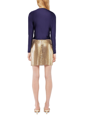 ΜΙΝΙ ΦΟΥΣΤΑ ΜΕ ΠΑΓΙΕΤΑ | Χρυσό FR 38