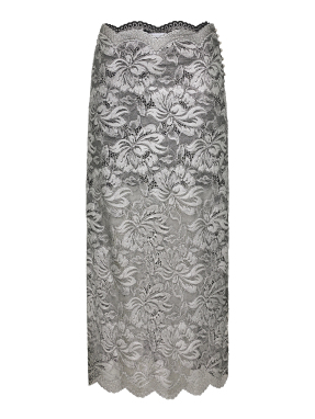 ΜΑΞΙ ΦΟΥΣΤΑ ΜΕ ΔΑΝΤΕΛΑ | Ασημί FR 40