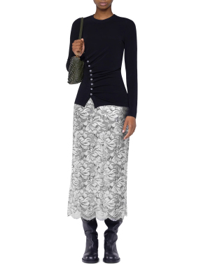 ΜΑΞΙ ΦΟΥΣΤΑ ΜΕ ΔΑΝΤΕΛΑ | Ασημί FR 40