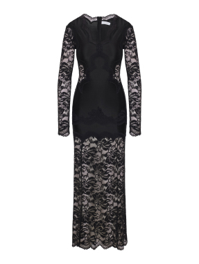 ΜΑΞΙ ΦΟΡΕΜΑ ΜΕ ΔΑΝΤΕΛΑ | Μαύρο FR 36