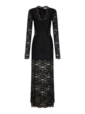 ΜΑΞΙ ΦΟΡΕΜΑ ΜΕ ΔΑΝΤΕΛΑ | Μαύρο FR 40