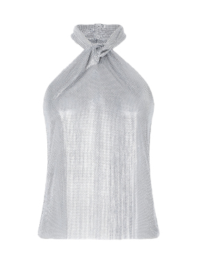 ΓΥΝΑΙΚΕΙΟ ΤΟΠ HALTER | Ασημί FR 38