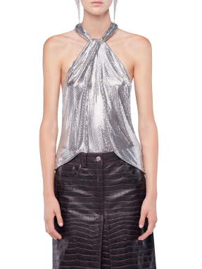 ΓΥΝΑΙΚΕΙΟ ΤΟΠ HALTER | Ασημί FR 38