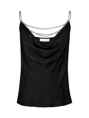 ΓΥΝΑΙΚΕΙΟ  ΣΑΤΕΝ ΤΟΠ | Μαύρο FR 40