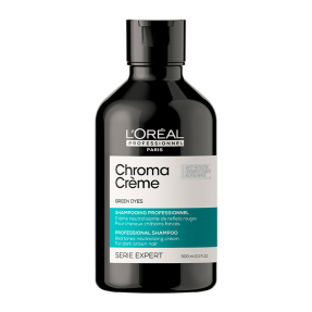 SERIE EXPERT CHROMA CREME ΣΑΜΠΟΥΑΝ ΜΕ ΠΡΑΣΙΝΕΣ ΧΡΩΣΤΙΚΕΣ ΓΙΑ ΜΑΥΡΑ ΜΑΛΛΙΑ | 300ml
