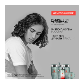 GENESIS HOMME ΑΝΔΡΙΚΟ ΣΑΜΠΟΥΑΝ BAIN DE MASSE ΚΑΤΑ ΤΗΣ ΤΡΙΧΟΠΤΩΣΗΣ ΓΙΑ ΟΓΚΟ ΚΑΙ ΣΩΜΑ