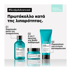 SERIE EXPERT SCALP ADVANCED ANTI-OILY ΑΡΓΙΛΟΣ ΚΑΤΑ ΤΗΣ ΛΙΠΑΡΟΤΗΤΑΣ | 250ml