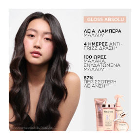 GLOSS ABSOLU BAIN HYDRA-GLAZE ΣΑΜΠΟΥΑΝ ΓΙΑ ΛΕΙΑ & ΛΑΜΠΕΡΑ ΜΑΛΛΙΑ | 250ml