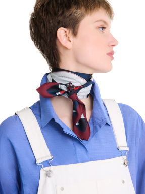 ΓΥΝΑΙΚΕΙΟ ΦΟΥΛΑΡΙ PALETTE D'ARTISTE SILK SCARF 70 | Πετρόλ