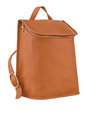 ΓΥΝΑΙΚΕΙΟ ΔΕΡΜΑΤΙΝΟ ΣΑΚΙΔΙΟ ΠΑΛΤΗΣ LE FOULONNÉ | Καφέ