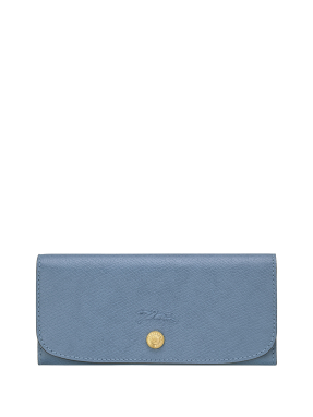 ΔΕΡΜΑΤΙΝΟ ΠΟΡΤΟΦΟΛΙ ÉPURE LONG CONTINENTAL | Γαλάζιο