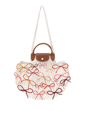 ΓΥΝΑΙΚΕΙΑ ΤΣΑΝΤΑ ΩΜΟΥ LE PLIAGE COLLECTION MESH BAG | Εκρού