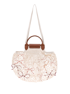 ΓΥΝΑΙΚΕΙΑ ΤΣΑΝΤΑ ΩΜΟΥ LE PLIAGE COLLECTION MESH BAG | Εκρού